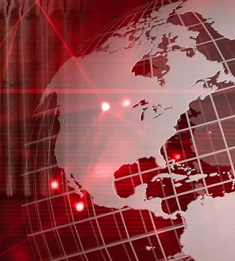 North America Contact Globe Icon