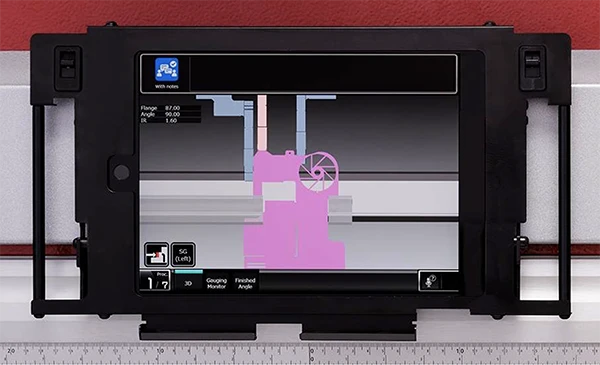 EGBe Bending Automation Series HMI control tablet monitor